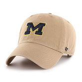 '47 NCAA Michigan Wolverines Mens Clean Up Adjustable Hat Clean Up Adjustable Hat, Alternate Team Color 2, One Size